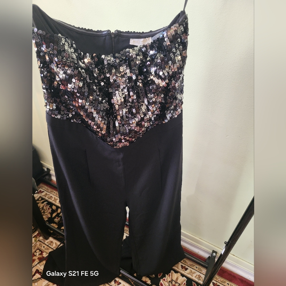 Ramy Brook Black Sequin Embellished Garment